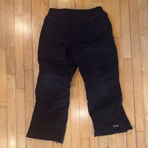 Lands' End Kids Black Cold weather snow pants girls size 8